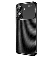 Realme Note 60 Kılıf Auto Focus Karbon Kapak - Siyah