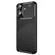 Realme Note 60 Kılıf Auto Focus Karbon Kapak - Siyah