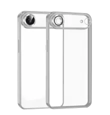 Apple iPhone 17 Air Lensli Silikon - Gümüş
