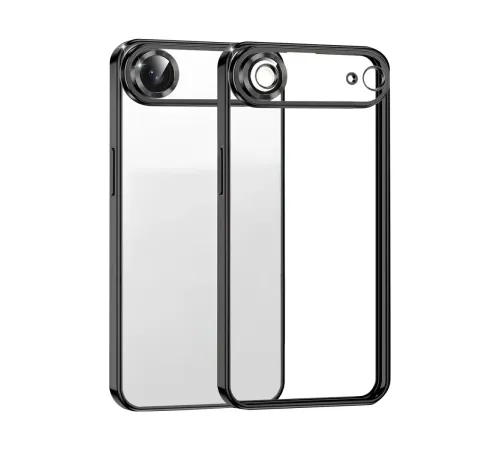 Apple iPhone 17 Air Lensli Silikon - Siyah