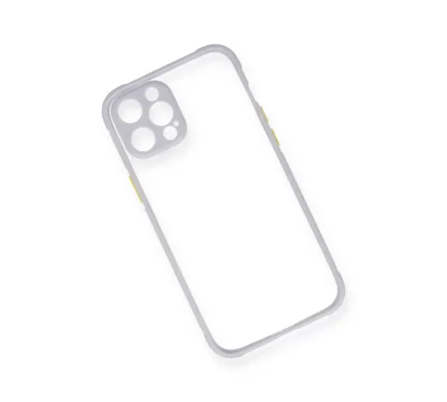 Apple iPhone 12 Pro Kılıf Miami Şeffaf Silikon - Lila