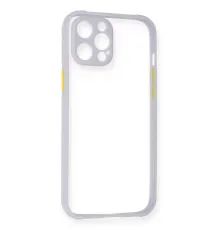 Apple iPhone 12 Pro Kılıf Miami Şeffaf Silikon - Lila