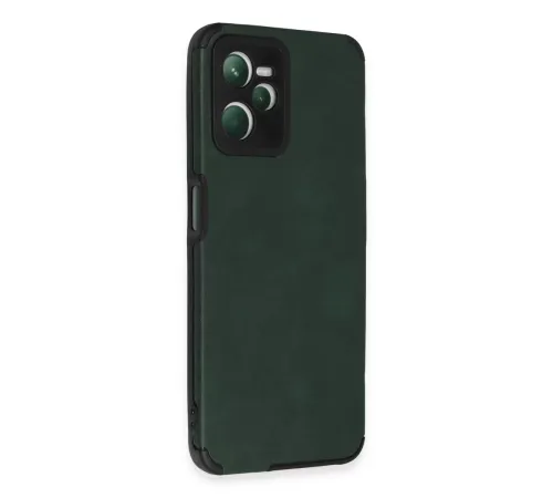 Realme C35 Kılıf Loop Deri Silikon - Yeşil