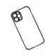 Apple iPhone 12 Pro Kılıf Miami Şeffaf Silikon - Koyu Yeşil