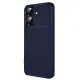 Realme Note 60 Kılıf Auto Focus Karbon Kapak - Lacivert