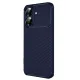 Realme Note 60 Kılıf Auto Focus Karbon Kapak - Lacivert