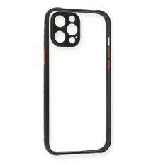 Apple iPhone 12 Pro Kılıf Miami Şeffaf Silikon - Siyah