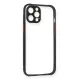 Apple iPhone 12 Pro Kılıf Miami Şeffaf Silikon - Siyah
