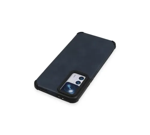 Xiaomi Mi 12T Kılıf Loop Deri Silikon - Lacivert