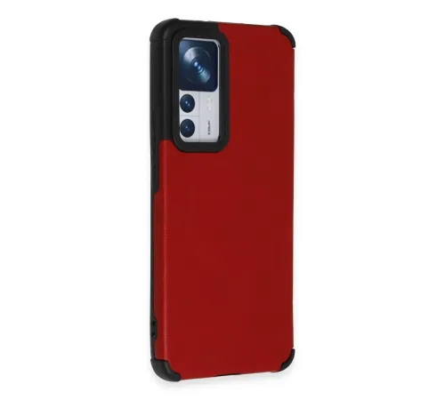 Xiaomi Mi 12T Kılıf Loop Deri Silikon - Kırmızı
