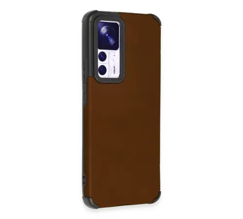 Xiaomi Mi 12T Kılıf Loop Deri Silikon - Kahverengi