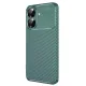 Realme Note 60 Kılıf Auto Focus Karbon Kapak - Koyu Yeşil