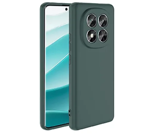 Xiaomi Redmi Note 14 Pro 5G Kılıf First Silikon - Koyu Yeşil