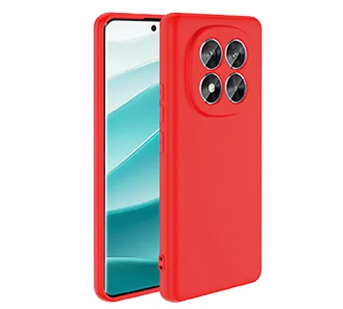 Xiaomi Redmi Note 14 Pro 5G Kılıf Nano içi Kadife Silikon - Kırmızı