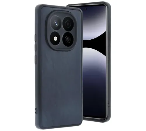 Xiaomi Redmi Note 14 Pro 5G Kılıf Aras Deri Kapak - Lacivert