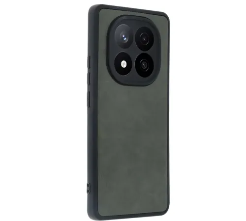 Xiaomi Redmi Note 14 Pro 5G Kılıf Aras Deri Kapak - Koyu Yeşil