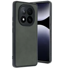 Xiaomi Redmi Note 14 Pro 5G Kılıf Aras Deri Kapak - Koyu Yeşil