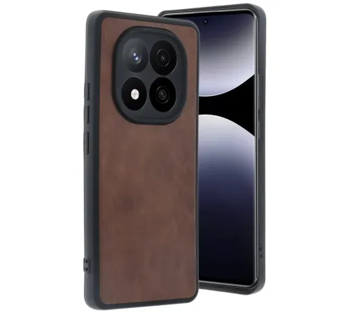 Xiaomi Redmi Note 14 Pro 5G Kılıf Aras Deri Kapak - Taba