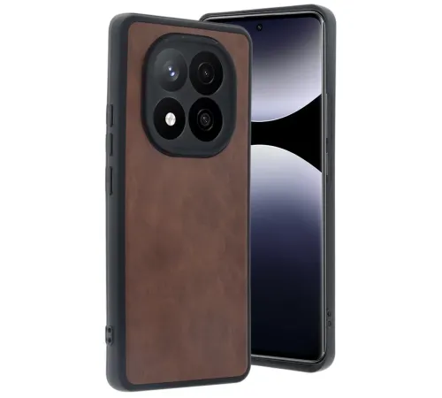 Xiaomi Redmi Note 14 Pro 5G Kılıf Aras Deri Kapak - Taba