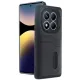 Xiaomi Redmi Note 14 Pro 5G Kılıf Sara Kartvizitli Deri Kılıf - Siyah