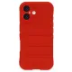 Apple iPhone 16 Kılıf Optimum Silikon - Kırmızı