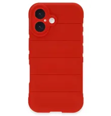 Apple iPhone 16 Kılıf Optimum Silikon - Kırmızı
