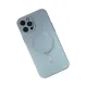 Apple iPhone 12 Pro Max Kılıf Moshi Lens Magneticsafe Silikon - Sierra Blue