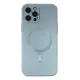Apple iPhone 12 Pro Max Kılıf Moshi Lens Magneticsafe Silikon - Sierra Blue