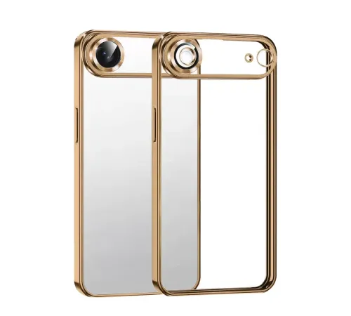 Apple iPhone 17 Air Lensli Silikon - Çöl Titanyum