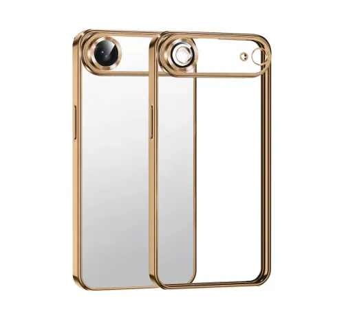 Apple iPhone 17 Air Lensli Silikon - Çöl Titanyum