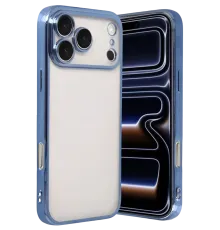 Apple iPhone 17 Pro Max Lensli Silikon - Açık Mavi