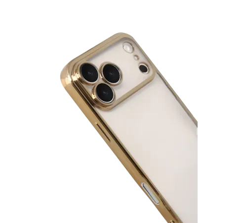 Apple iPhone 17 Pro Max Lensli Silikon - Gold