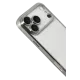 Apple iPhone 17 Pro Max Lensli Silikon - Gümüş