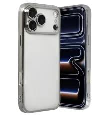 Apple iPhone 17 Pro Max Lensli Silikon - Gümüş