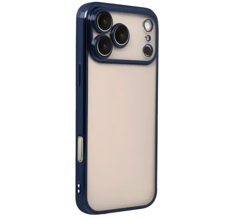 Apple iPhone 17 Pro Max Lensli Silikon - Lacivert