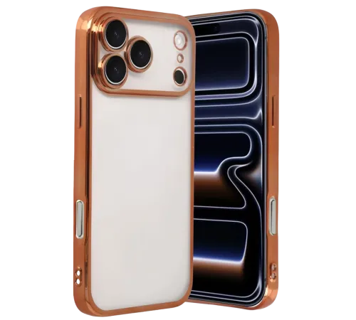 Apple iPhone 17 Pro Max Lensli Silikon - Turuncu