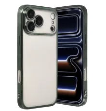 Apple iPhone 17 Pro Max Lensli Silikon - Yeşil