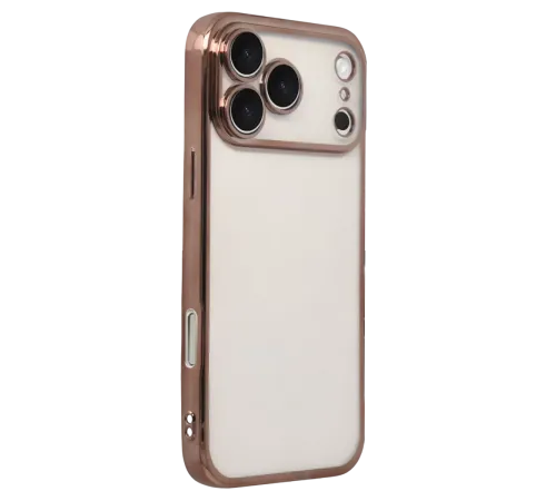 Apple iPhone 17 Pro Max Lensli Silikon - Çöl Titanyum