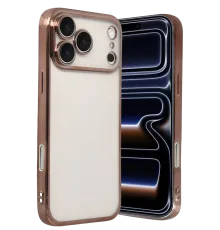 Apple iPhone 17 Pro Max Lensli Silikon - Çöl Titanyum