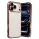Apple iPhone 17 Pro Max Lensli Silikon - Çöl Titanyum