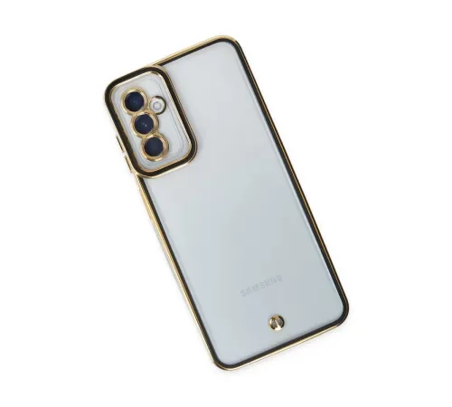 Samsung Galaxy M23 Kılıf Liva Lens Silikon - Siyah