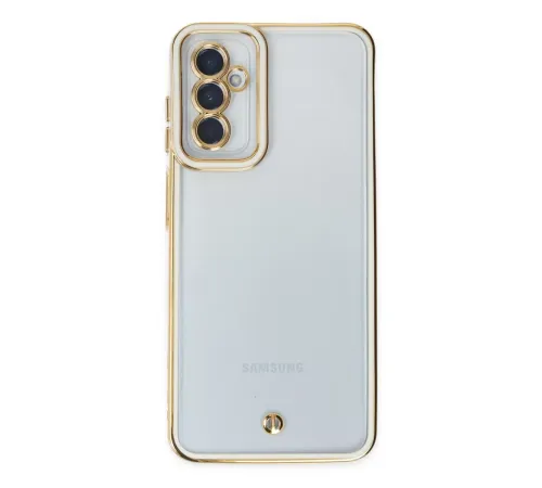 Samsung Galaxy M23 Kılıf Liva Lens Silikon - Beyaz