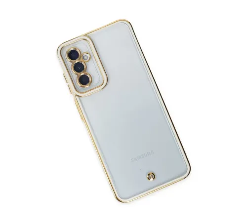 Samsung Galaxy M23 Kılıf Liva Lens Silikon - Beyaz