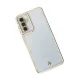 Samsung Galaxy M23 Kılıf Liva Lens Silikon - Beyaz