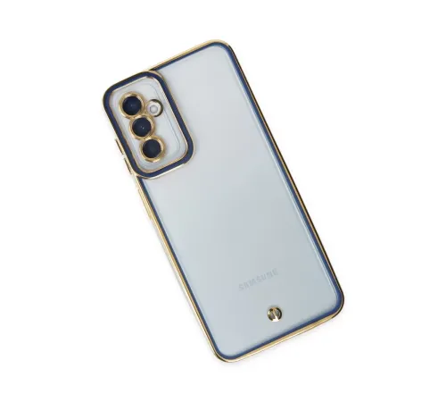 Samsung Galaxy M23 Kılıf Liva Lens Silikon - Mavi