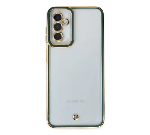 Samsung Galaxy M23 Kılıf Liva Lens Silikon - Yeşil