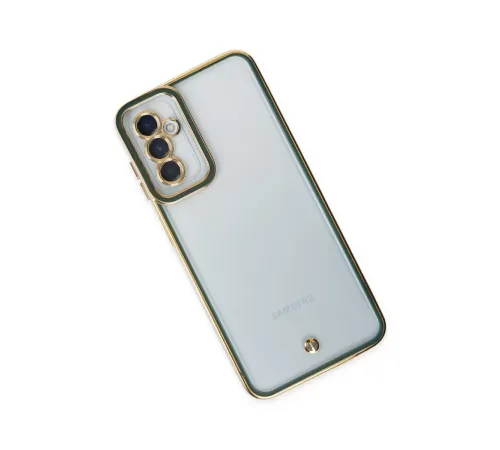 Samsung Galaxy M23 Kılıf Liva Lens Silikon - Yeşil