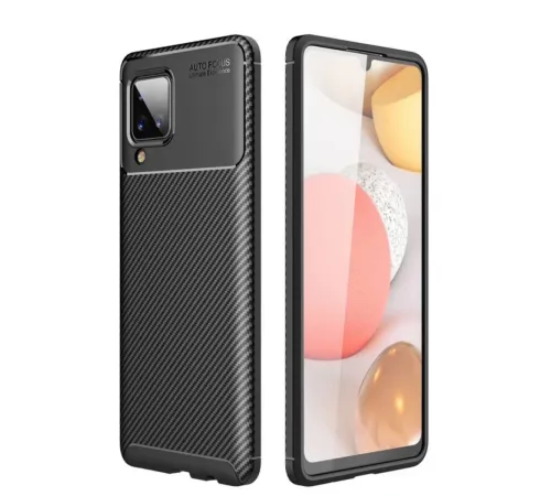 Samsung Galaxy M33 Kılıf Auto Focus Karbon Kapak - Siyah