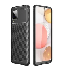 Samsung Galaxy M33 Kılıf Auto Focus Karbon Kapak - Siyah