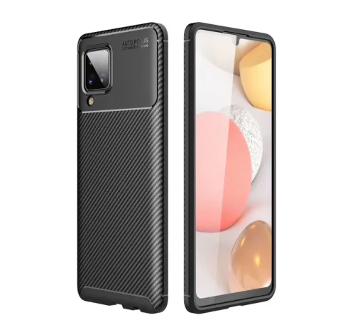 Samsung Galaxy M33 Kılıf Auto Focus Karbon Kapak - Siyah
